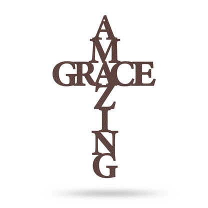 Amazing Grace Wall Art Cross 10"x16" / Penny Vein - RealSteel Center