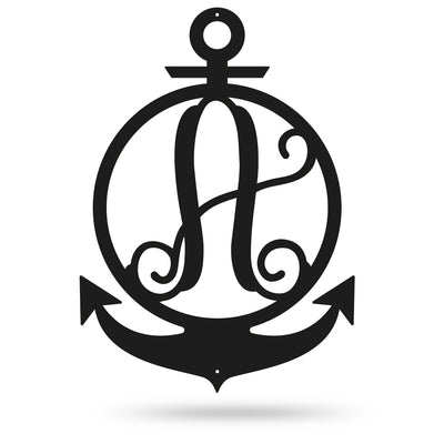 Anchor Initial Monogram  - RealSteel Center