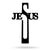 Jesus Cross Wall Art 8"x16" / Black - RealSteel Center