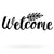 Welcome Sign 6.5"x17" / Black - RealSteel Center