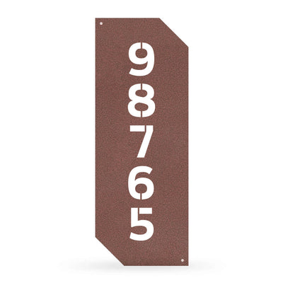 Vertical Number Monogram 18"x7.3" / Penny Vein - RealSteel Center