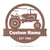 Vintage Tractor Monogram 18" / Rust - RealSteel Center